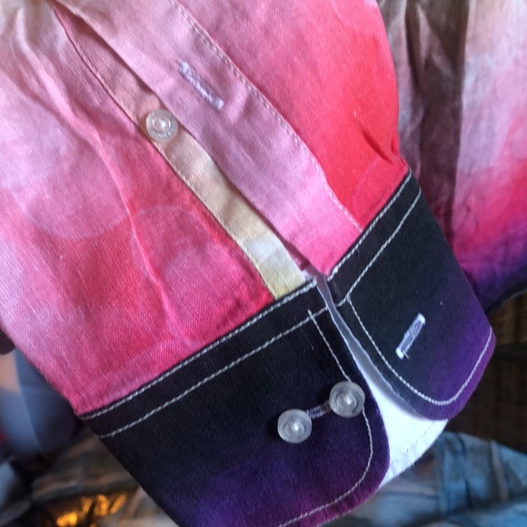 DAVID SMITH AUSTRALIA- 2XL Colorful Art on Linen (NWOT) - Picture 4 of 11